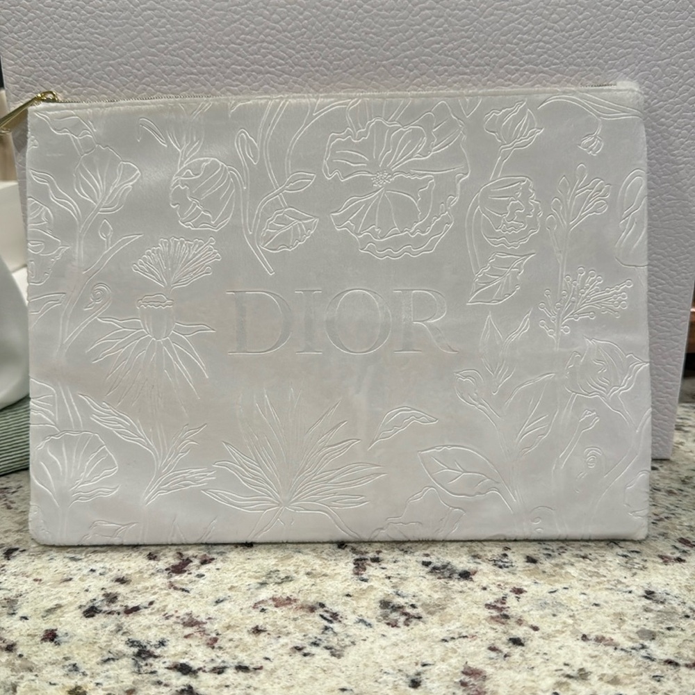 Dior velvet pouch